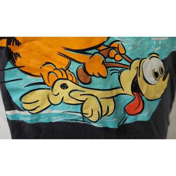 The Garfield Movie Best Buds Odie Baby Garfield Cartoon Graphic XL Gray T-Shirt - Picture 13 of 13